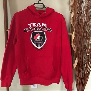 🔆Team Canada Hockey Hoodie Sweatshirt Red